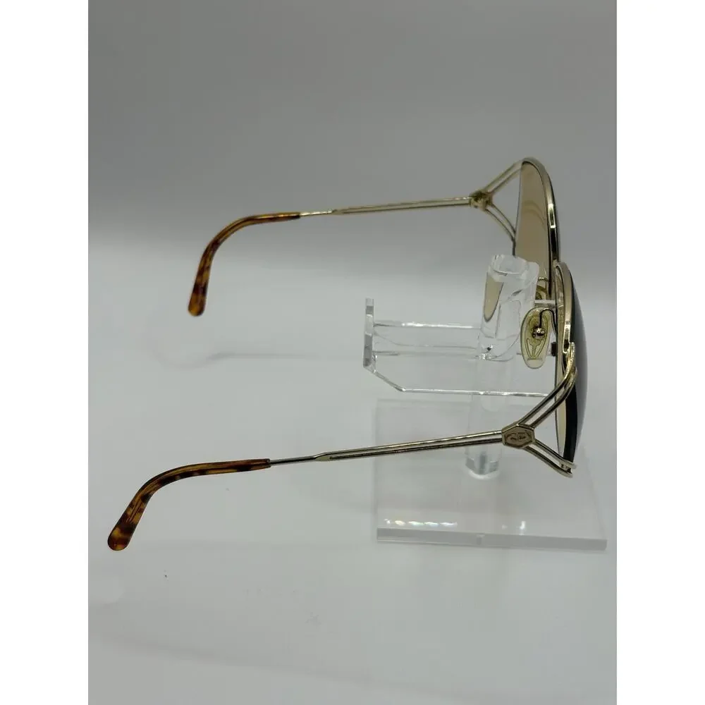 Christian Dior Aviator Sunglasses Gold Frame Brown Lens Austria 2599